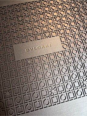 Bvlgari Embossed Geometric Box